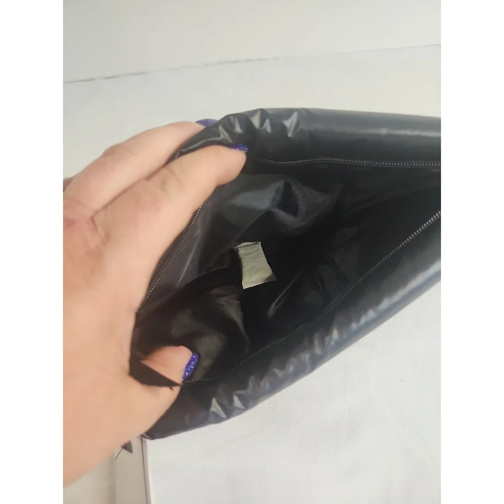 NWT Philosophy Black Cosmetics Bag 10 X 6 Puffer Style Zip Close‎ Giftable New
